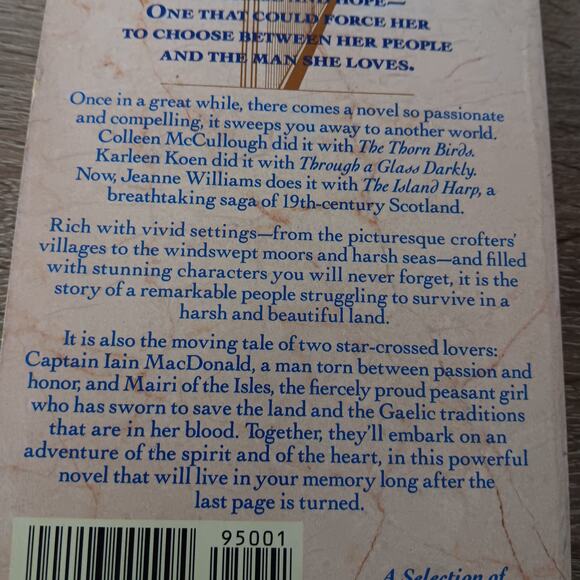 The Island Harp by Jeanne Williams Book Soft Cover Pre Owned - Picture 5 of 6